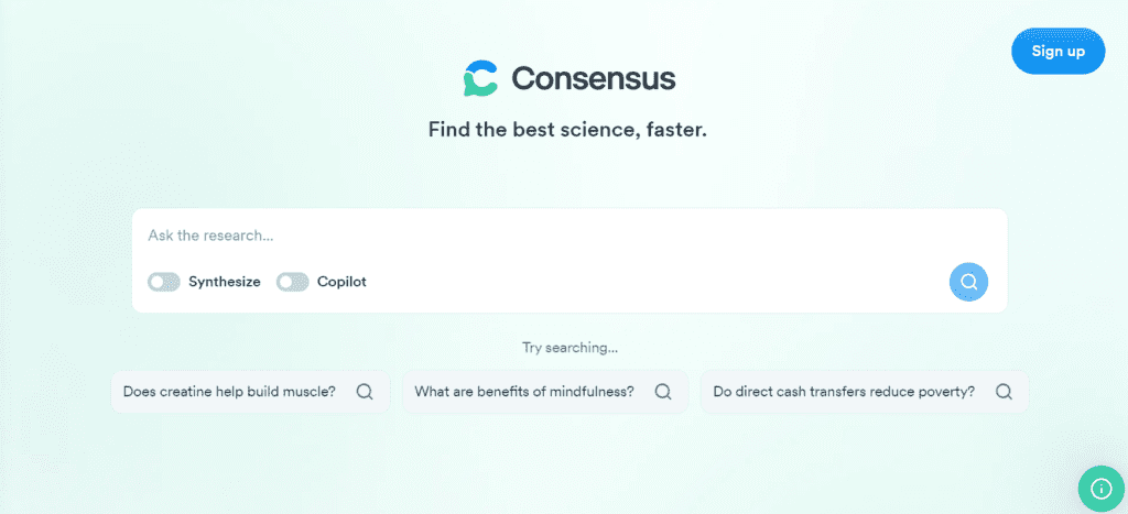 consensus ai research tool